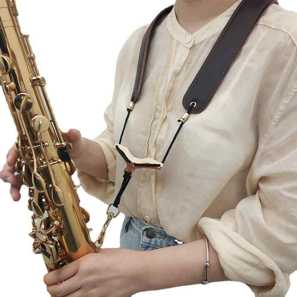 萨克斯皮质背带 可折叠双肩背带萨克斯背带 脖带挂带吊带 sax配件