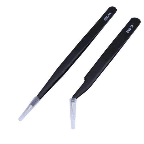 2pcs/lot Anti-static Precision Tweezers Set Pinzas Pincet St