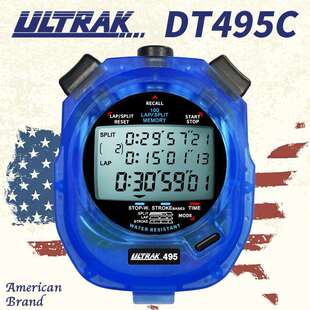 100道3行ULTRAK奥赛克DT495D 秒表 计时器田径电子秒表 新款