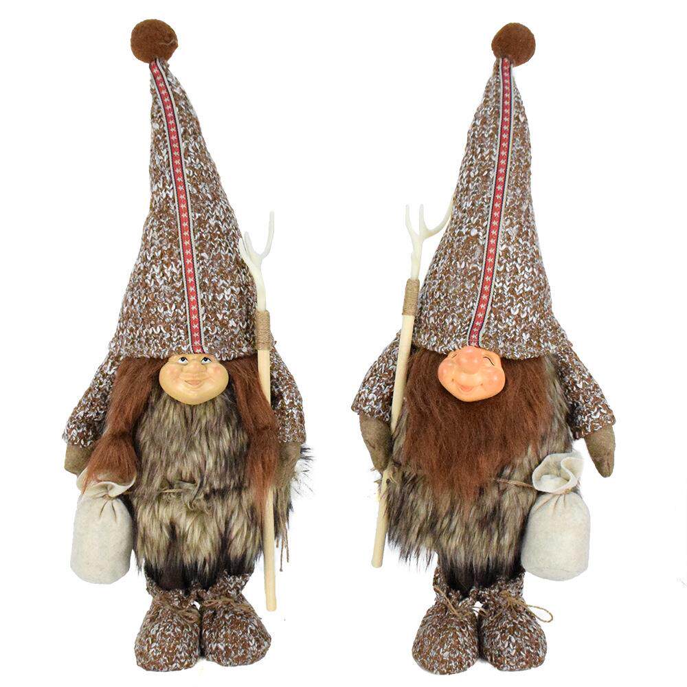 中古原始人小矮人布偶装饰品土著人树脂脸地精娃娃野人精灵摆件跨