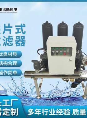 全自动反冲洗过滤器叠片式过滤器污水处理过滤器主管路304不锈钢