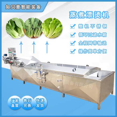 现货供应海笋蒸煮漂烫机莴苣漂烫焯水机鸭货蒸煮漂烫机