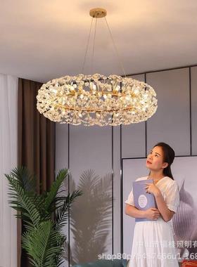 华法式豪复式式美树枝灯轻奢客厅水晶JEK吊灯高简档奢华水晶灯约