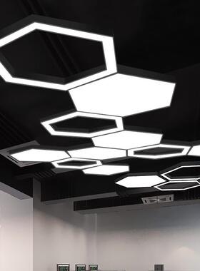 LED异形灯创意六边形几何灯办公室吊灯客厅卧室房间吸顶灯店铺商