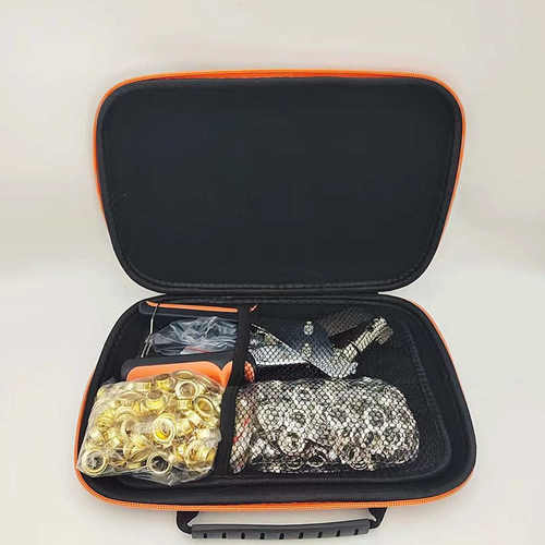 300套10mm气眼(150银+150金）+黑冲+安装工具带工具包套装纽扣子