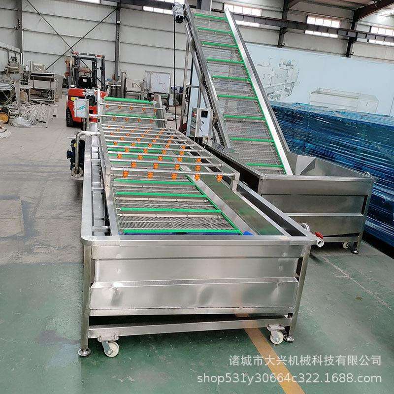 循环水加热肉类解冻机鸡块鸡丁化冻清洗机 商用鸡爪冻虾解冻设备