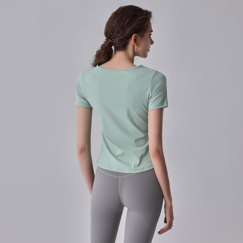Tops Clothes Fitness Pilates Training Running Slim Fit