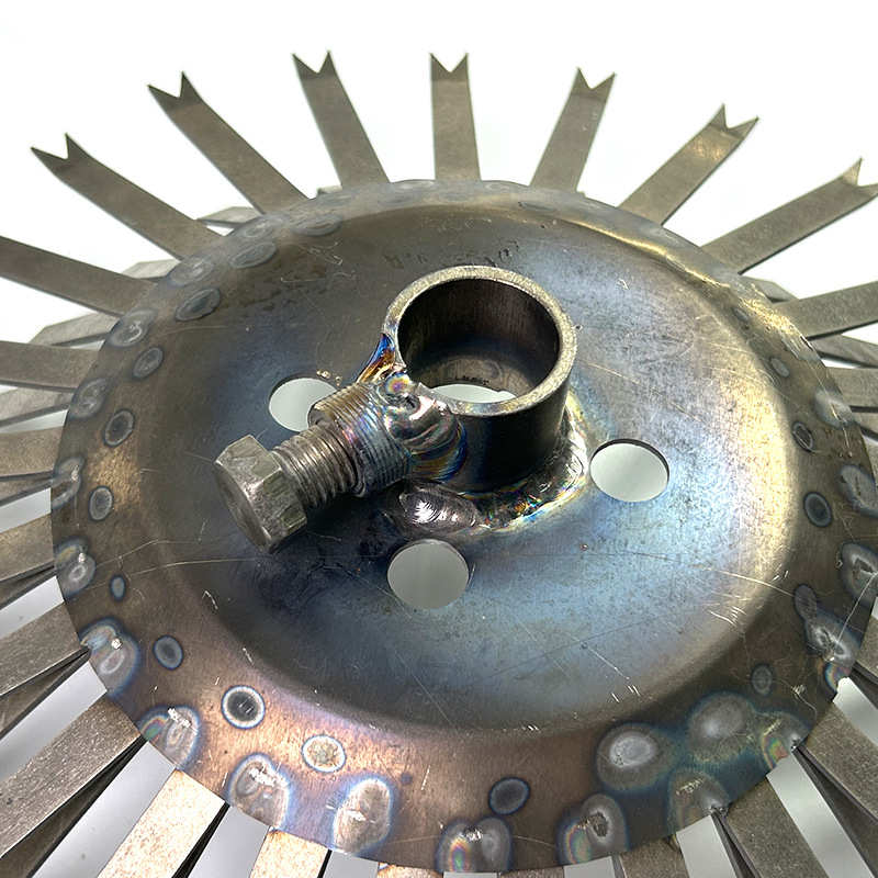 阳极氧化钛合金双齿碟 多规格钛碟钛齿碟 钛挂具电镀防腐钛金属件