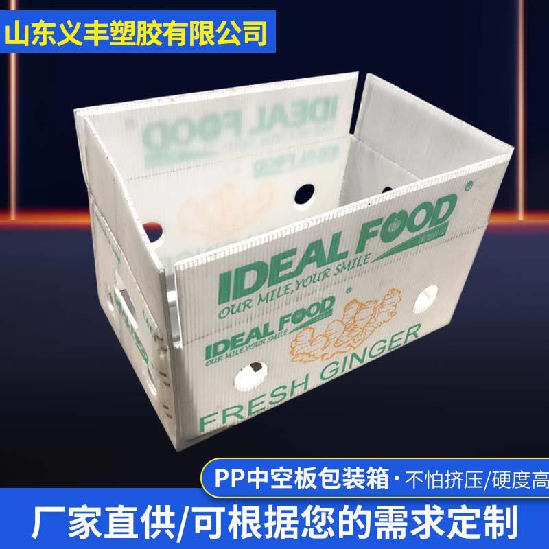pp中空板包装箱循环使用水果蔬菜密封定制加工可折叠设计