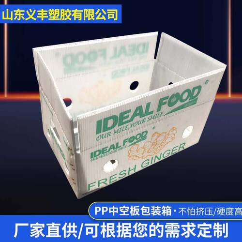 pp中空板包装箱循环使用水果蔬菜密封定制加工可折叠设计
