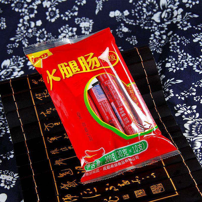 优级品美好火腿肠30克*10根300g一袋泡面米饭伴侣泡面搭档热狗