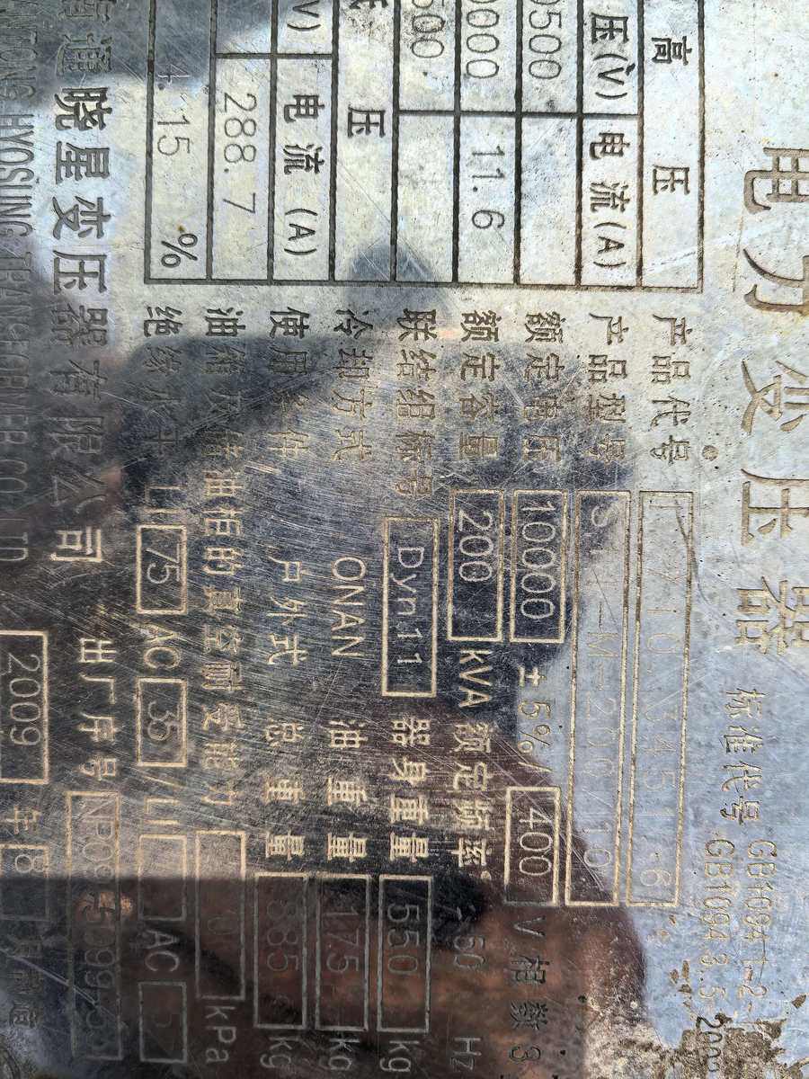 5月25日淮南处置报废废旧原装铜芯变压器5台整体打包处理网络拍卖公告