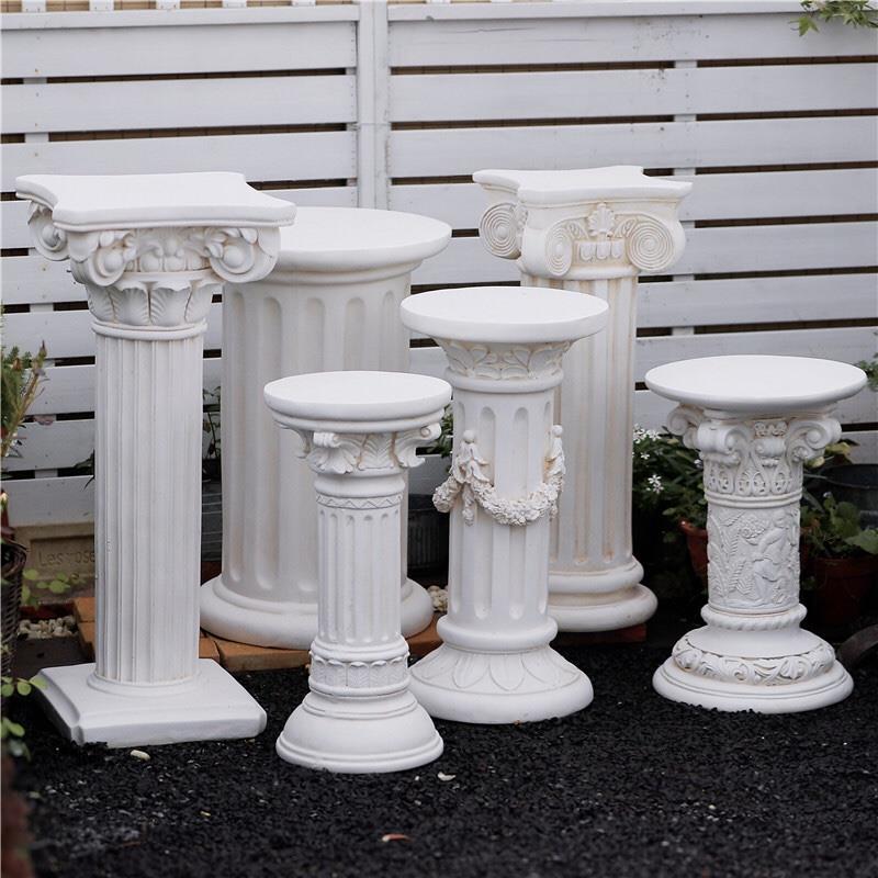 欧式罗马柱装饰摆饰别墅花园庭院婚礼婚庆展示台户外花盆花架底座