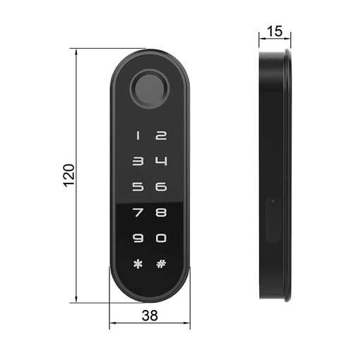 奇点F153智能家具锁办公家具锁指纹密码组合适用文件柜储物柜衣柜