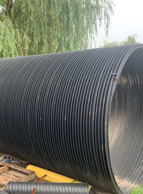 排污5dn300sn812排水管埋钢复合塑钢hdpe市政地塑.缠绕聚乙烯管