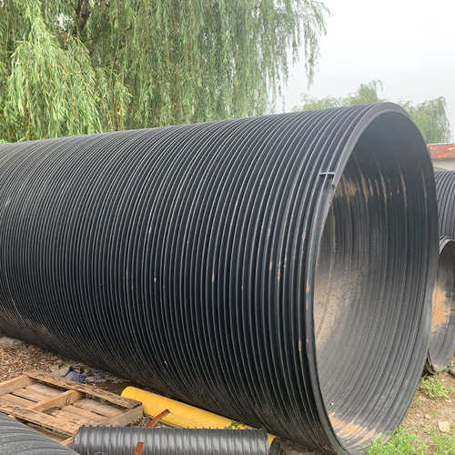 HDPE塑钢缠绕管地埋市政排污聚乙烯SN812.5DN300钢塑复合排水管