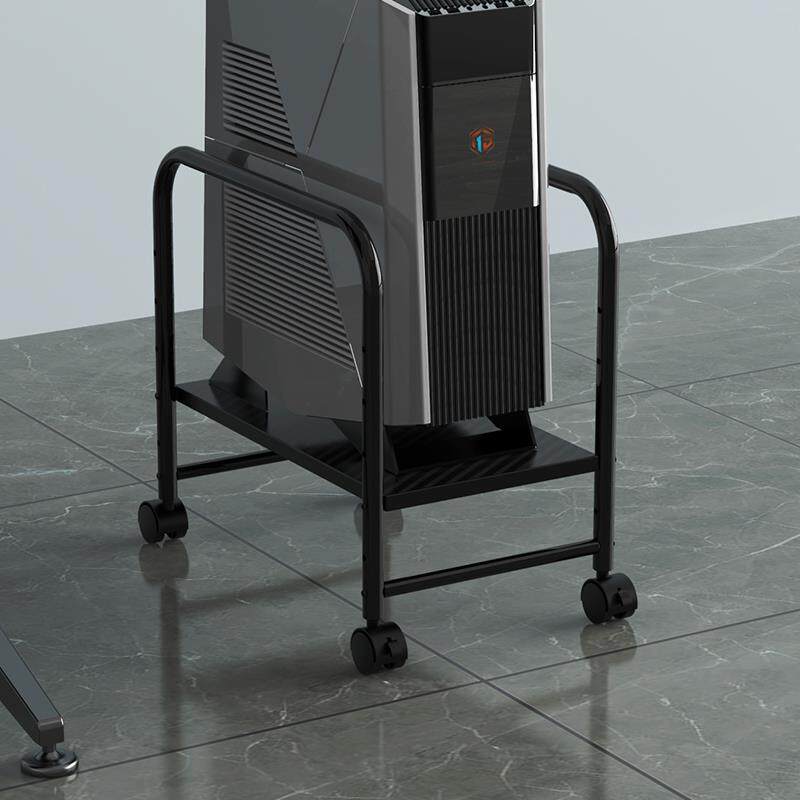 N5电脑主机托架机箱底座桌下台式电脑增高托盘收纳移动可调节置物