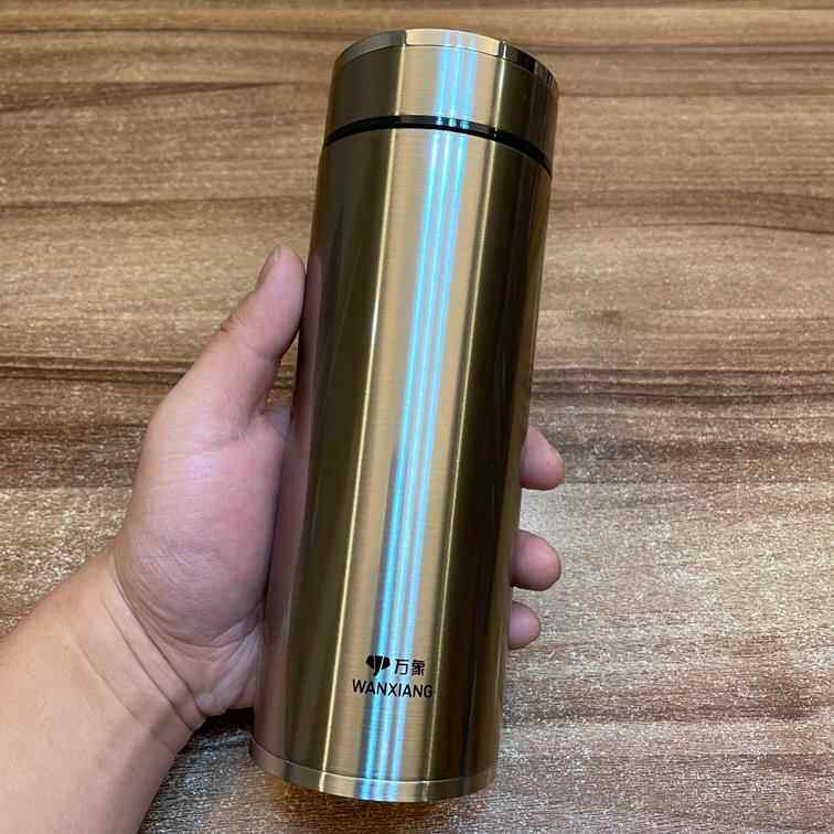 正品万保6温杯31不锈象钢大量高档茶容杯商务车载水杯送礼送人礼