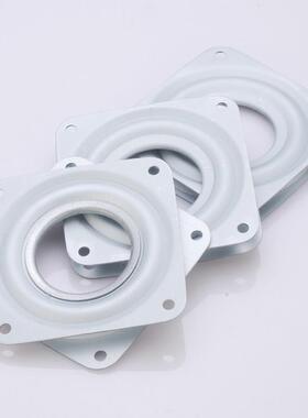 3寸白色满珠空心万向小转盘椅子旋转架子动底座轴承家具五金配件