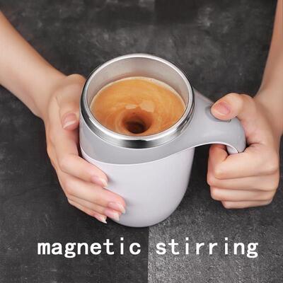 380ml Automatic Magnetic Coffee Mug Self Stirring Milk Fruit