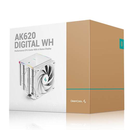 九州风神AK620白色数显AK500/400 cpu散热器高温预警数字监控