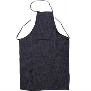 耐磨防油污 牛仔布工作套装 工作帽 套袖 车间身体防护 围裙