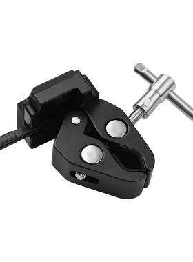 螃蟹钳10902夹便携摄影架用V口大电池夹灯架三脚补光子适灯固定大