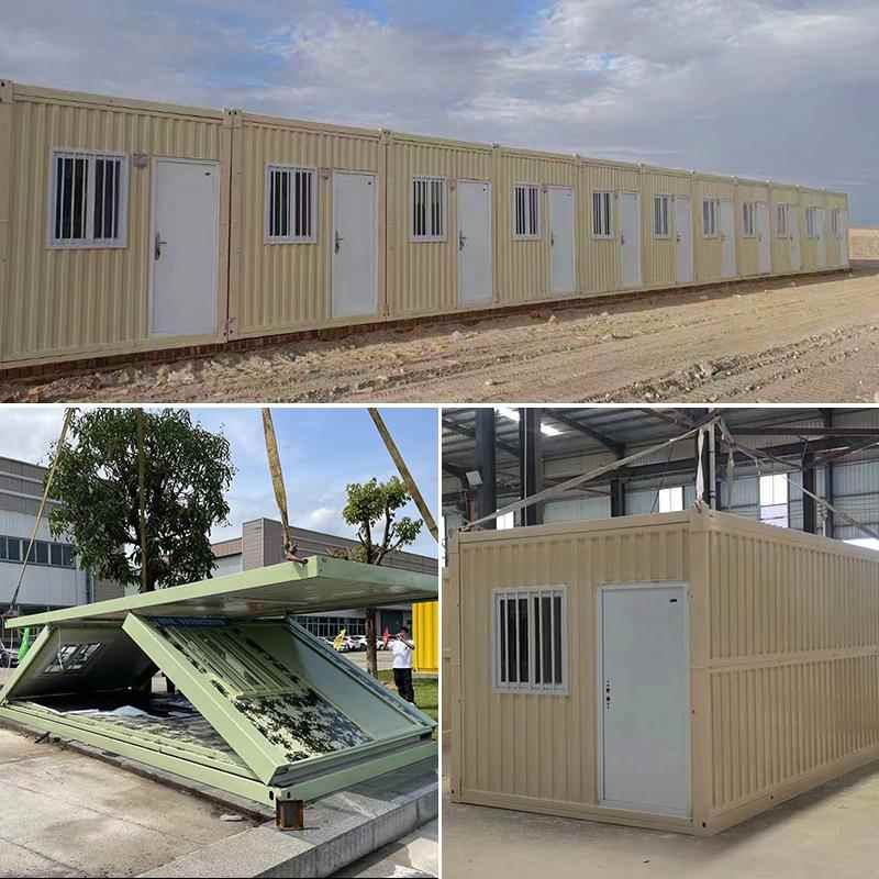 集装箱房活动地板1房集装宿箱移动房应急箱房货工住彩钢移动现板图片