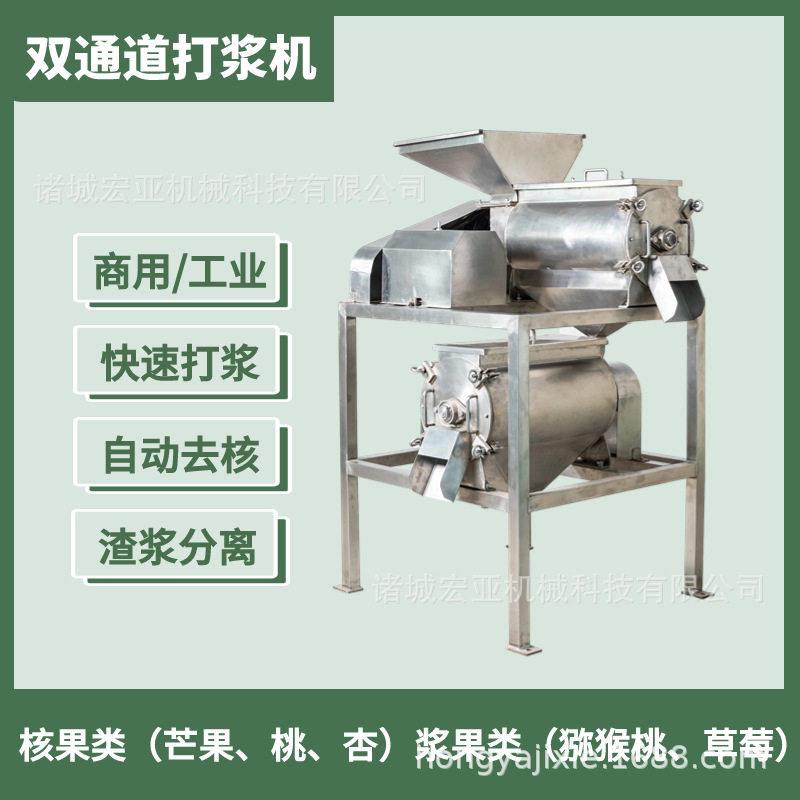 商用果蔬打浆机 大型双道芒果去核打浆机 蓝莓番茄打浆设备