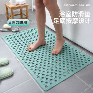 防滑垫地浴室防洗澡摔脚垫淋浴垫卫生间冲凉家用环保吸盘隔水厕所
