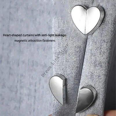 Q1FD Pack of 10 Heart Curtain Fasteners Hold Removable