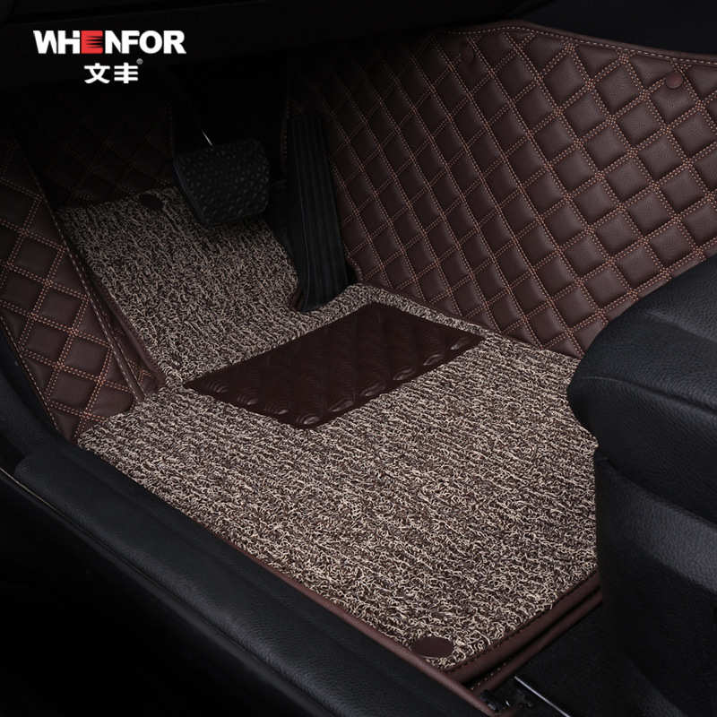 文丰全包围丝圈汽车脚垫适用于3系5系 q5 a4l a6l/A3途观昂科威