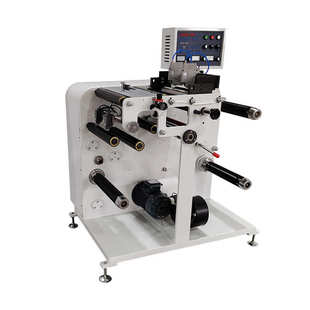 气动圆刀分切机复卷机全自动不干胶标签便签纸自动分切机分条机