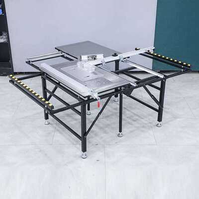 新款JT105S钢棒锯台圆棒导轨无尘子母锯专用工作台折叠多功能锯台