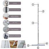 平板拖把免手洗加粗加厚杆子大号不锈钢家用懒人拖把干湿两用