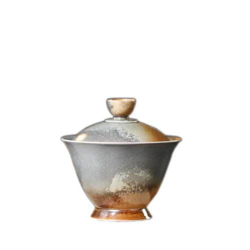高品质纯手工盖碗茶杯景德镇白瓷柴烧色功夫茶具茶碗薄胎三才盖碗