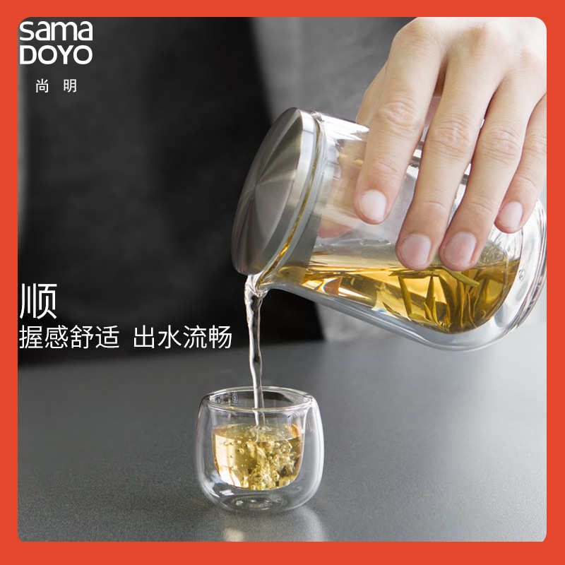 □旅行茶具套装便携包车载旅游2人迷你式功夫玻璃茶壶一壶二杯