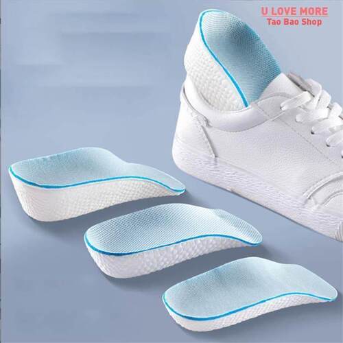Height Increase Insoles for Men Women Shoes Flat Feet Arch S