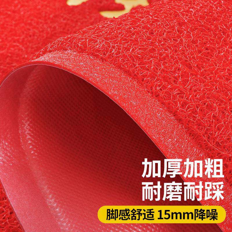 商用PVC丝圈地垫欢迎光临脚垫酒店商场门口除尘防滑垫子电梯地毯