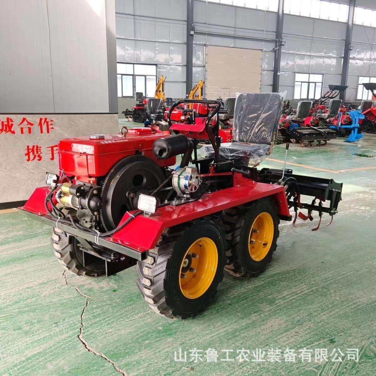 小型家用四轮旋耕机多功能柴油水冷大马力可搭配不同农具好操作