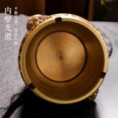 黄铜烟灰缸家用室内创意个性 潮流办公室客厅防飞灰烟缸高端摆件