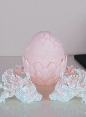 装饰品玩具车可爱樱花3D模型摆件