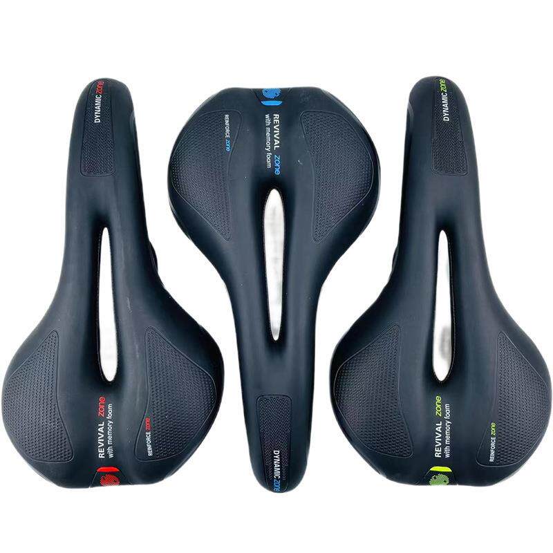 山地车鞍座中空舒适通用款厚座垫 自行车长途旅行中孔坐垫 座包