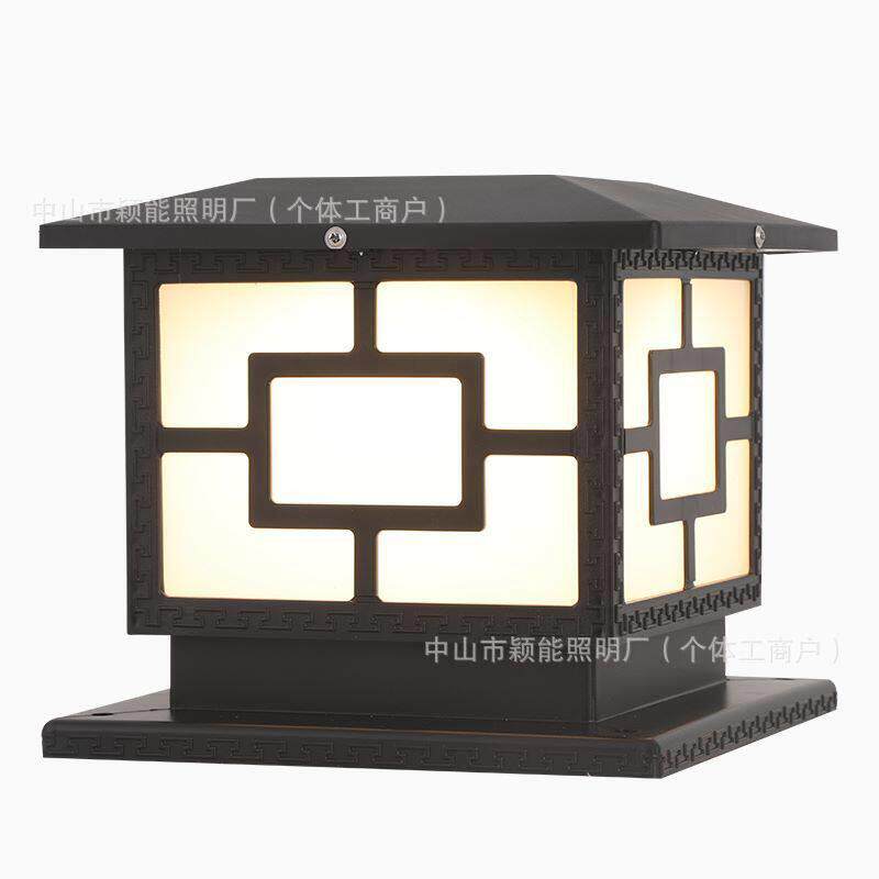 太阳能庭院灯柱头灯别墅大门花园围墙门墩灯户外太阳能支持定制