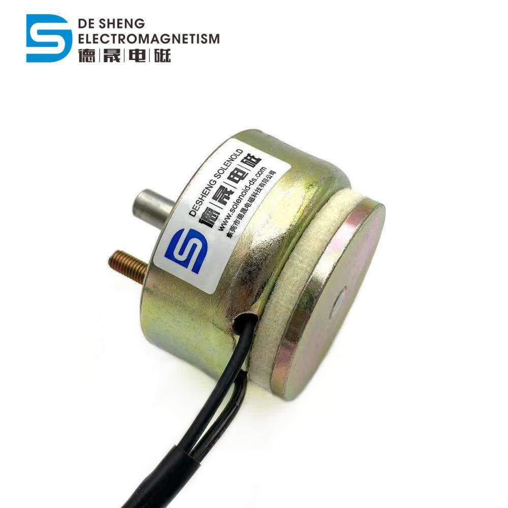电脑剪线机圆形制动电磁铁5726大推力直流DC60V推拉式电磁铁