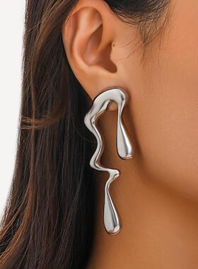 Irregular water drop earrings for jewelry geometric earrings