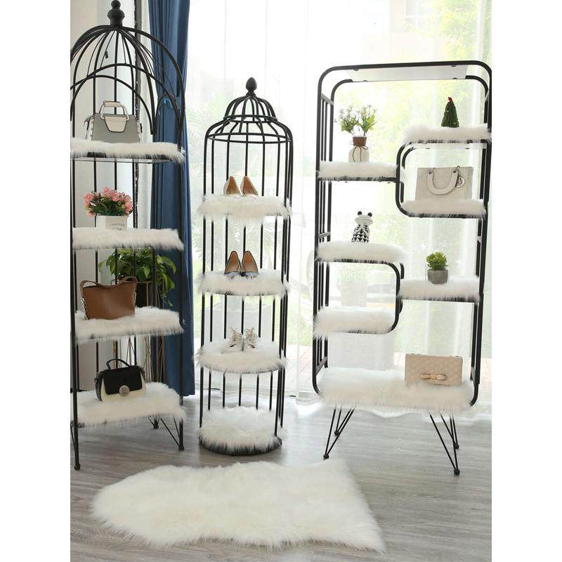 长毛绒地毯服装店橱窗展台毛毛装饰毯桌柜面流水台白色仿羊毛金小,居家布艺,地毯,淘宝优惠券,粉丝福利购,淘宝优惠卷