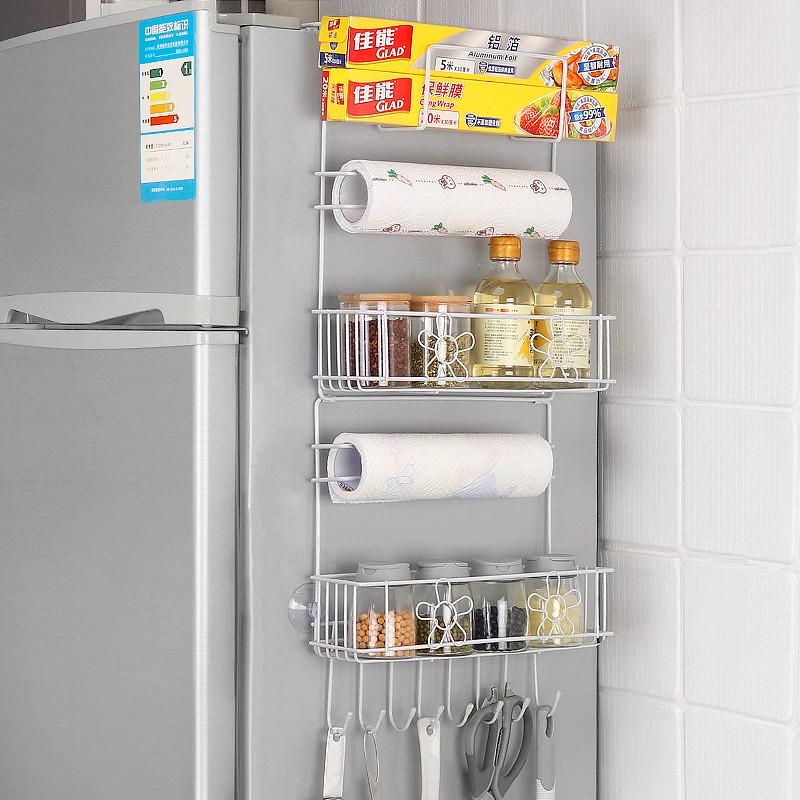冰箱挂架置物架侧壁挂篮厨房用品家用大全侧边挂件冰柜侧面包邮