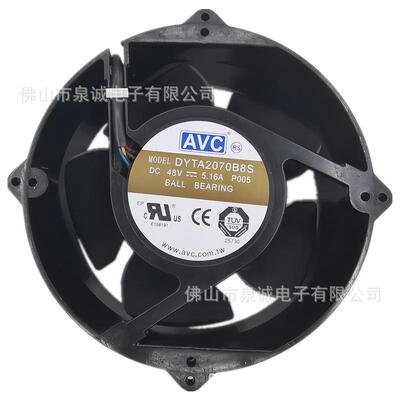 AVC奇宏 20070 48V5.16A 滚珠铝框暴力风扇DYTA2070B8S 机箱工控