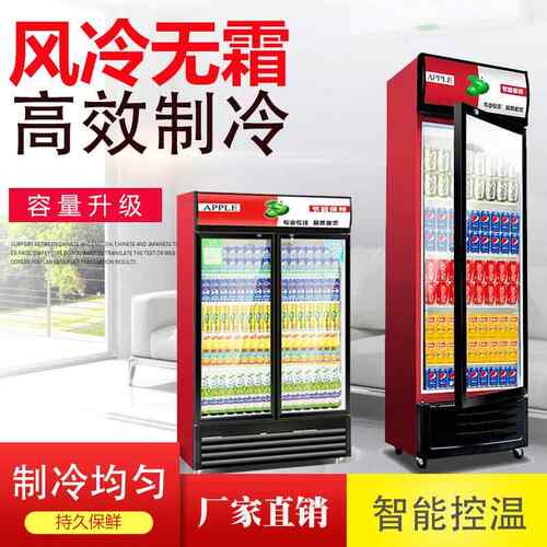 商用啤酒冷柜单双门保鲜冷藏饮柜超市水饮柜餐646厅冰料柜酒展示